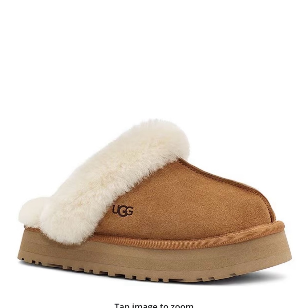 UGG Women's Brown and Cream Sheepskin Slippers